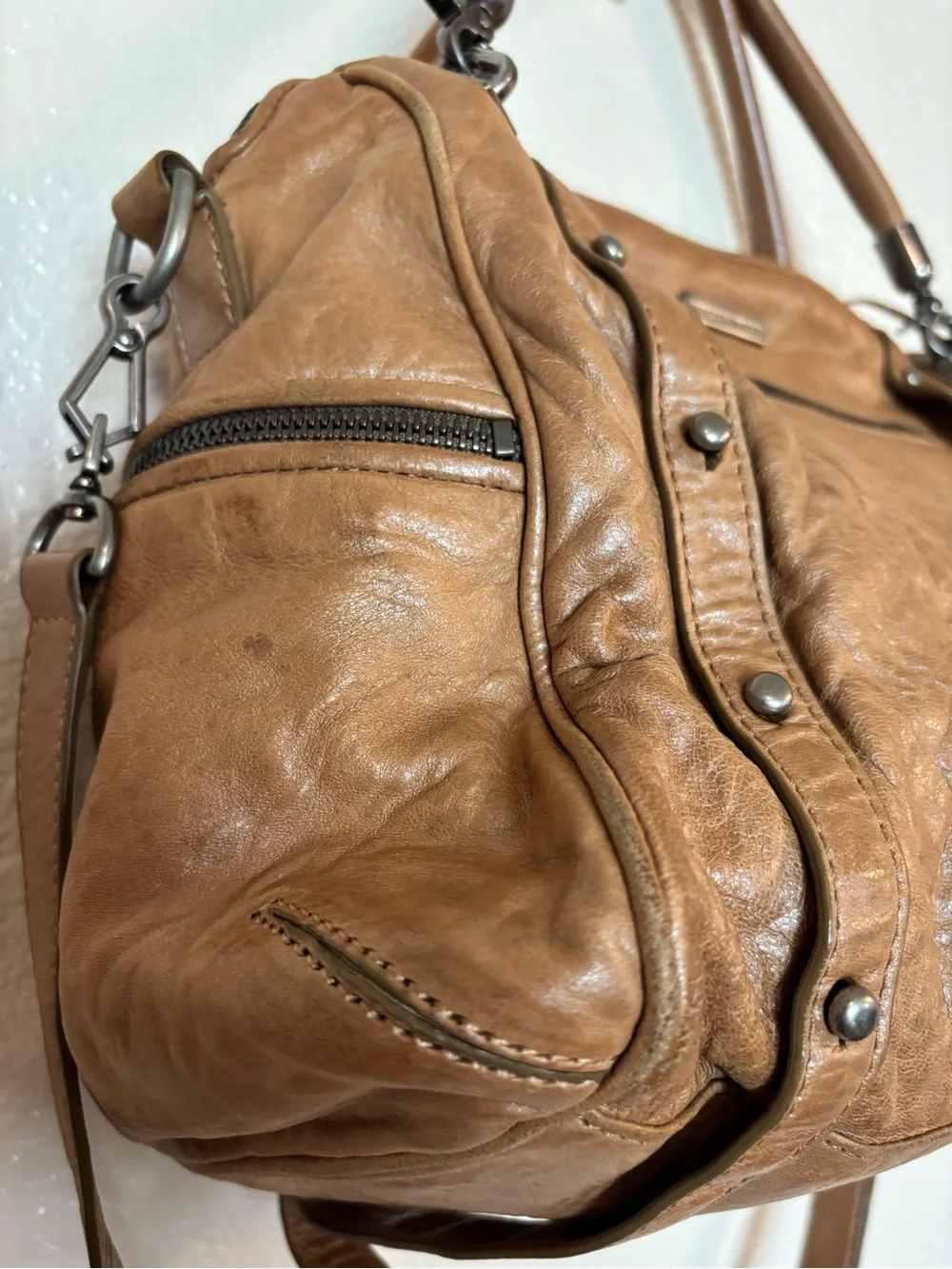 REBECCA MINKOFF Cupid Satchel Leather bag